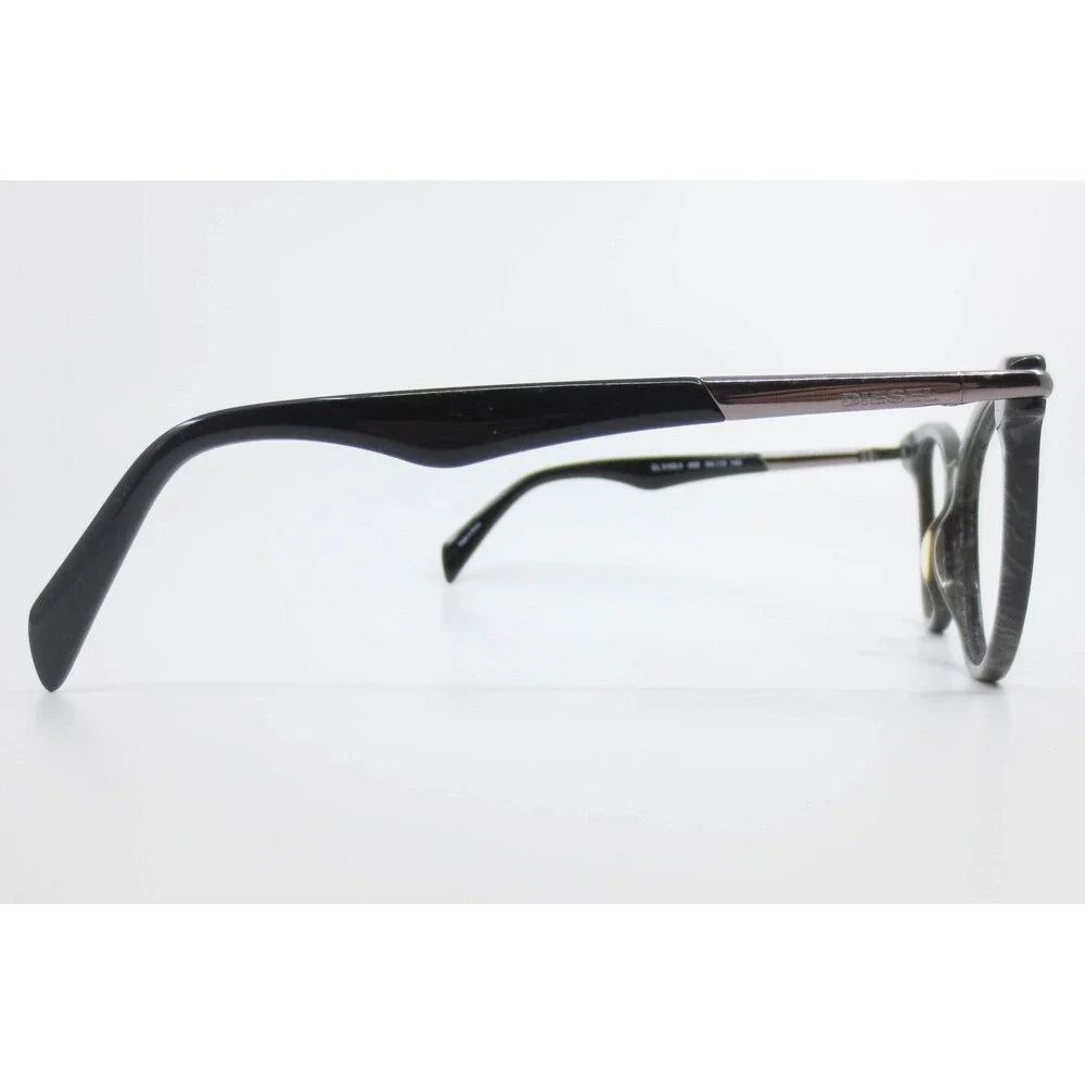 Diesel DL 5193-3 005 Cat Eye Eyeglasses Marbled Black Grey Frames 54-15-140